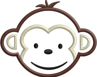 Monkey face clipart 2