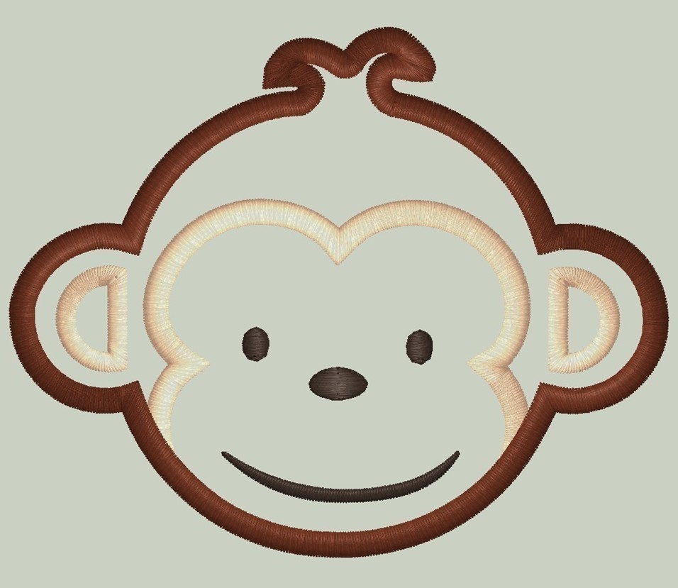 Monkey face clipart 7