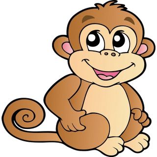 Monkey face cute cartoon monkeys clip art cartoon images