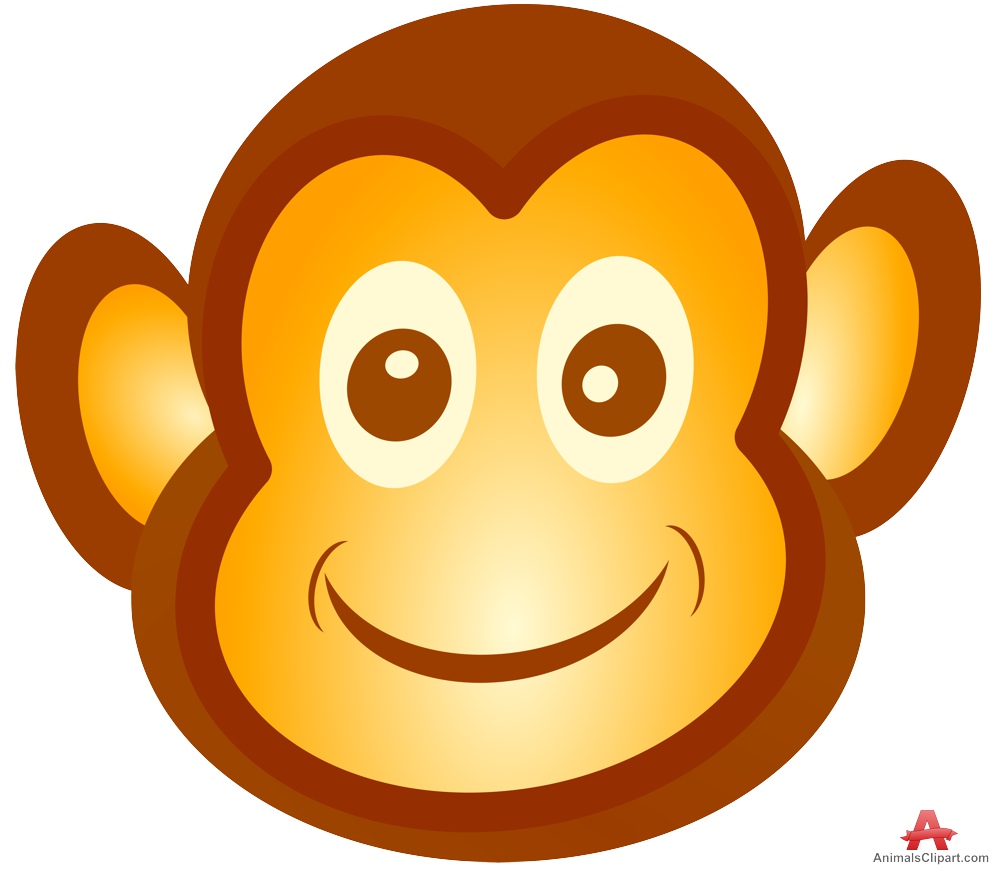 Monkey face icon clipart free design download