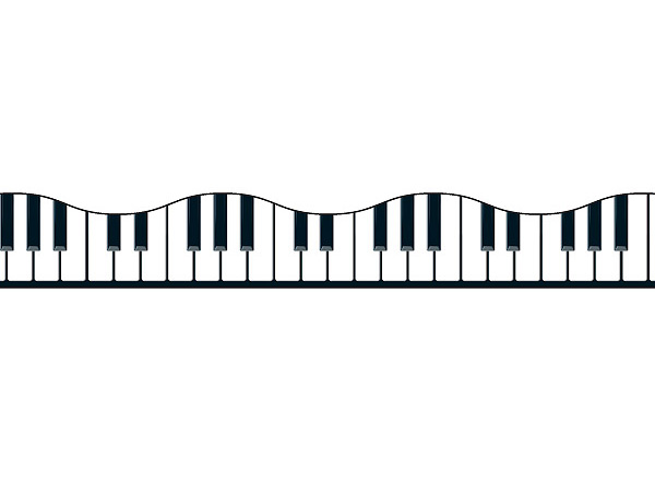 Musical borders musical keyboard border