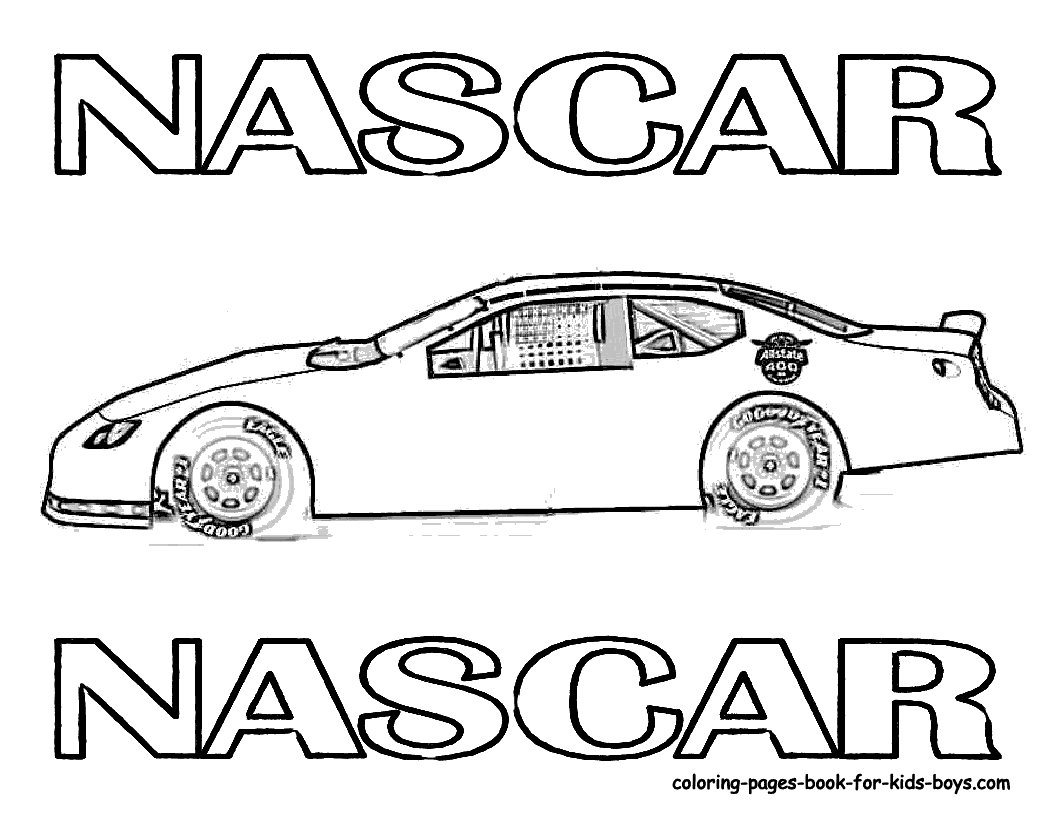 Nascar race car clipart