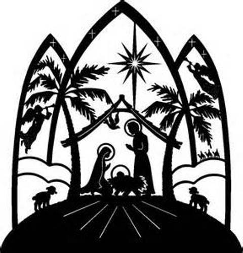 Nativity  black and white christmas black and white christmas nativity clipart