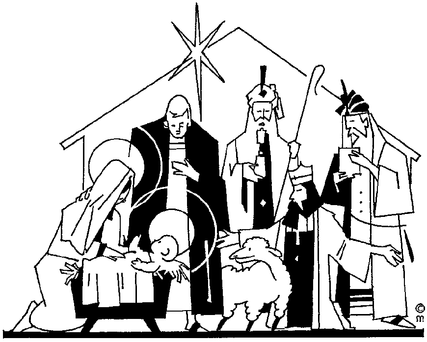 Nativity  black and white jesus clip art black and white free clipart images
