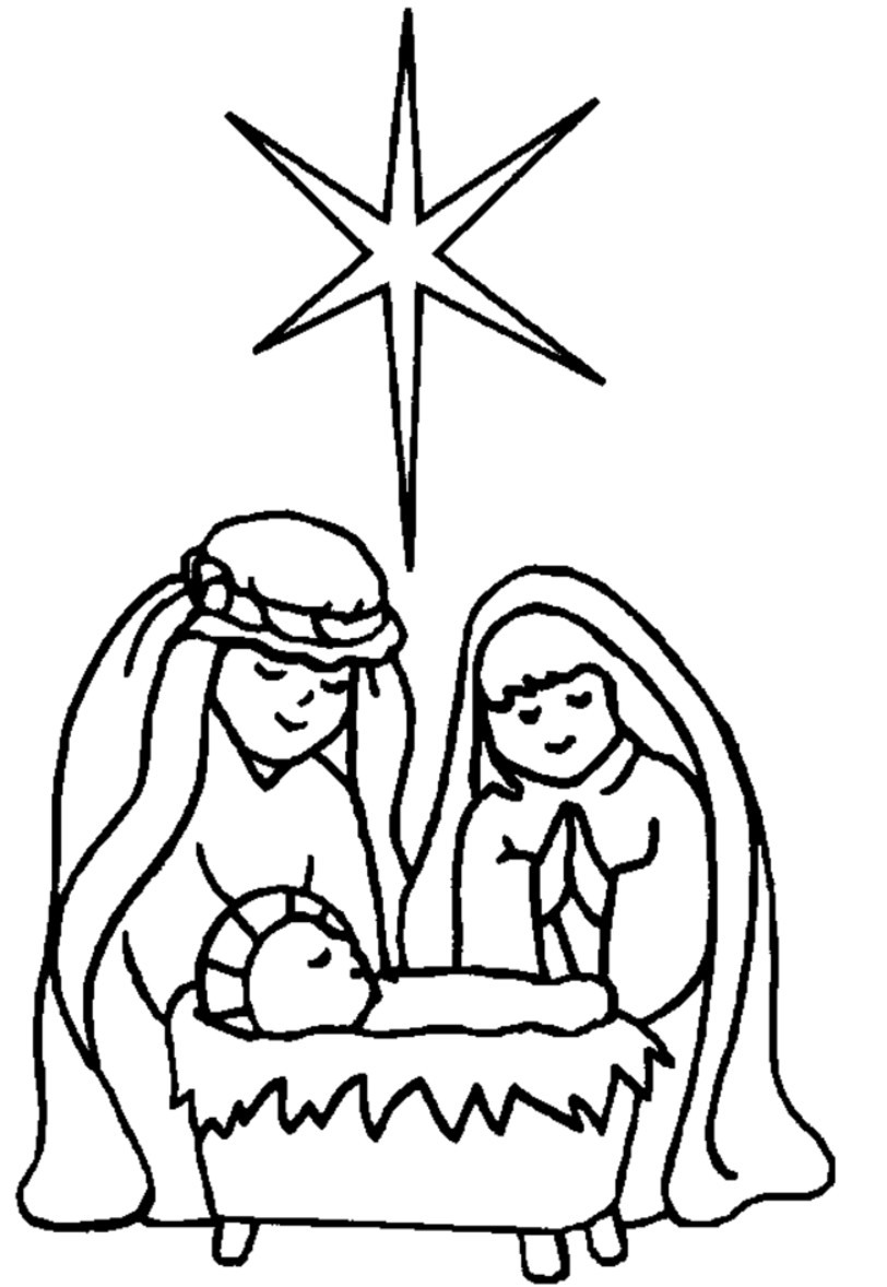 Nativity  black and white jesus manger clipart black and white clipartfox