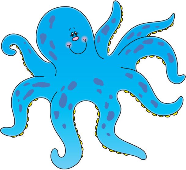 Octopus  black and white octopus clipart 1