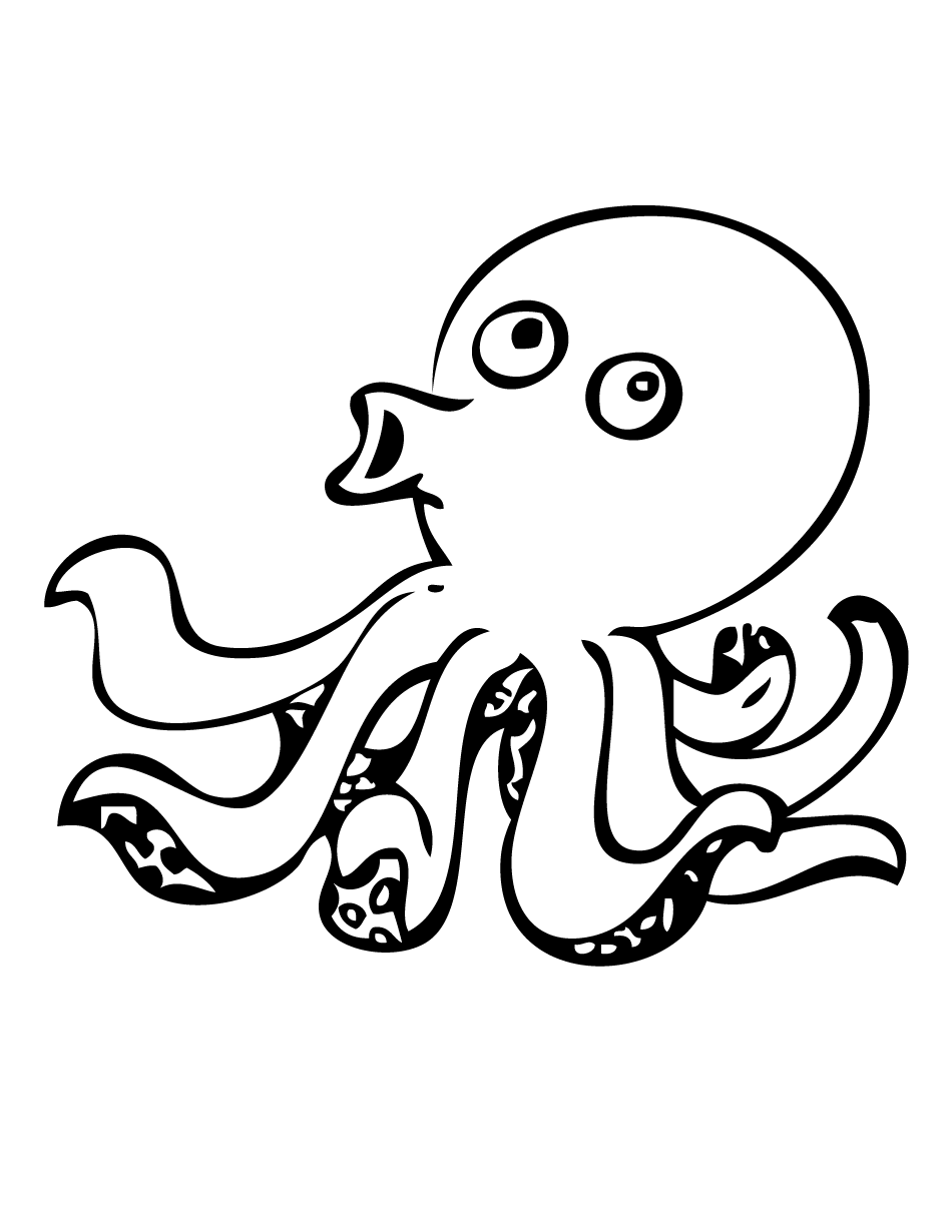 Octopus  black and white octopus clipart black and white clipart 2