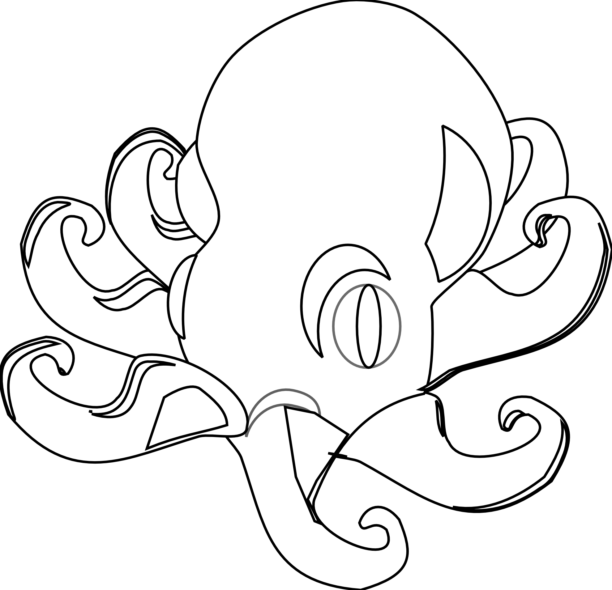 Octopus  black and white octopus clipart black and white free images 7