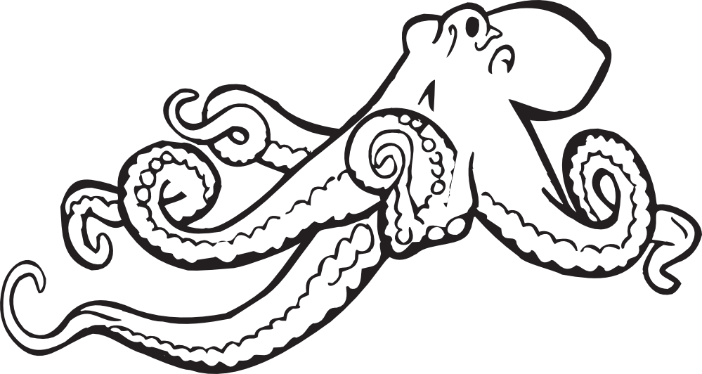 Octopus  black and white octopus clipart black and white free images