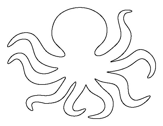 Octopus  black and white octopus clipart outline clipartfox 3