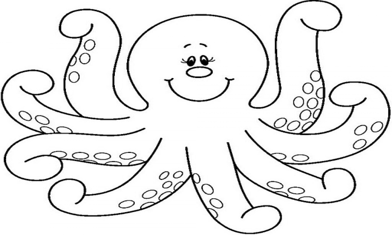 Octopus  black and white octopus coloring template octopus clip art black and white