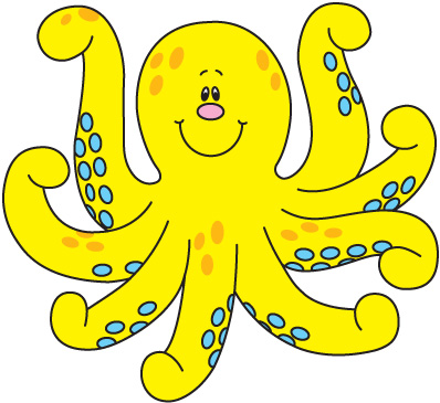 Octopus  black and white octopus free clipart 3