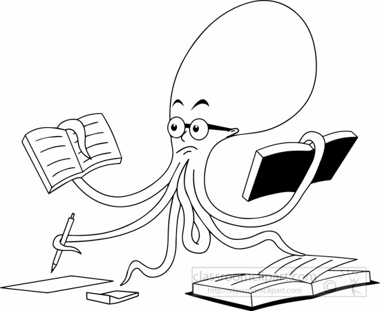 Octopus  black and white search results for octopus pictures graphics clipart