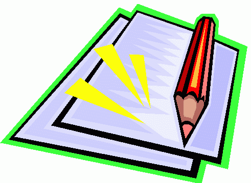 Paper and pencil clipart 3