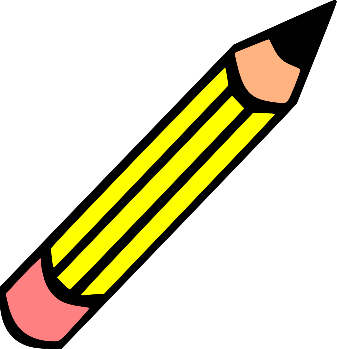 Paper and pencil pencil clipart