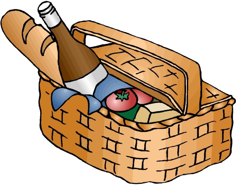 Picnic basket clip art black and white free 4 - WikiClipArt