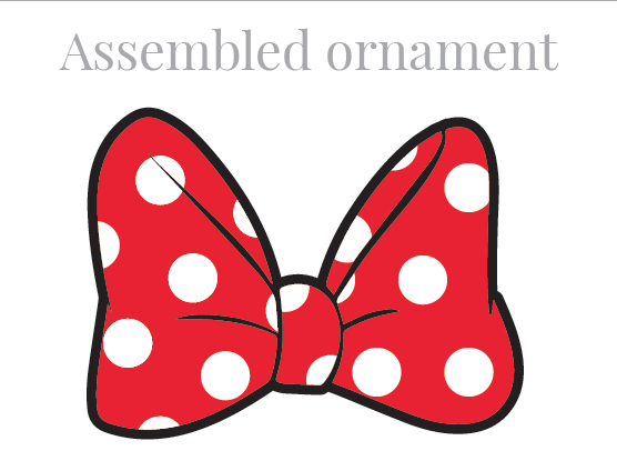 Pink minnie mouse bow cut outs from clipart