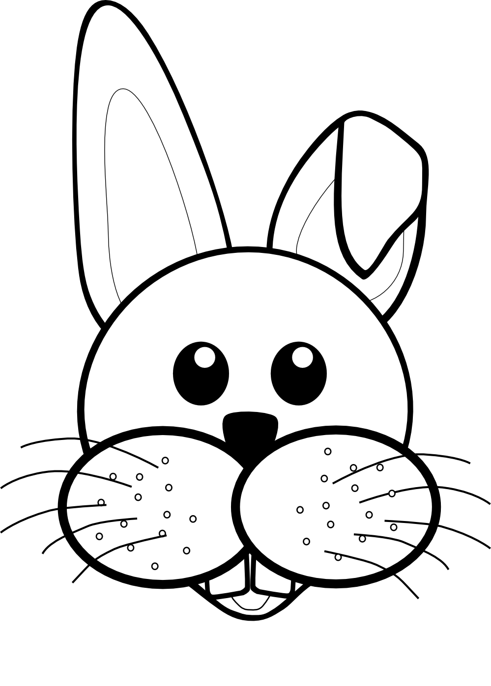 Rabbit black and white bunny black and white bunny rabbit clipart 3