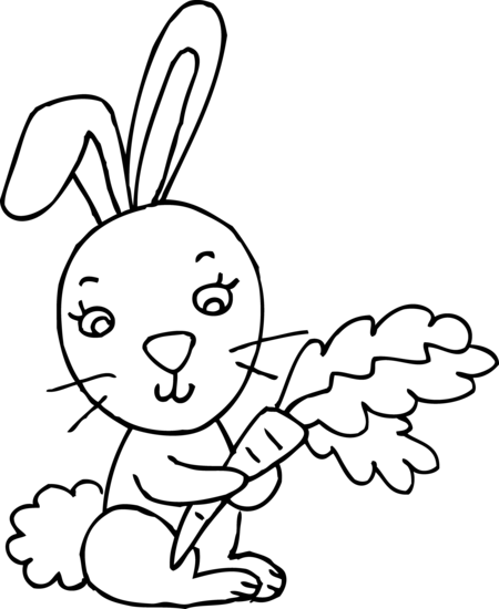 Rabbit  black and white bunny black and white bunny rabbit clipart