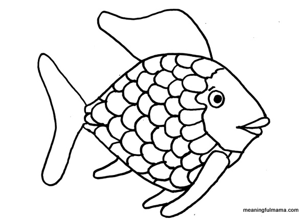 Rainbow Fish Outline Clipart WikiClipArt