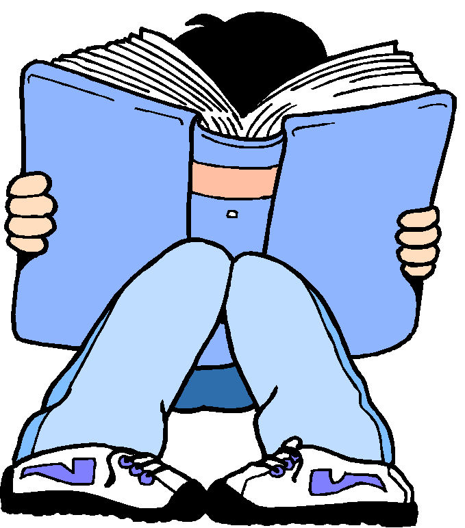 Students reading clip art free clipart images