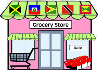 Supermarket grocery clipart black and white 1 4 6