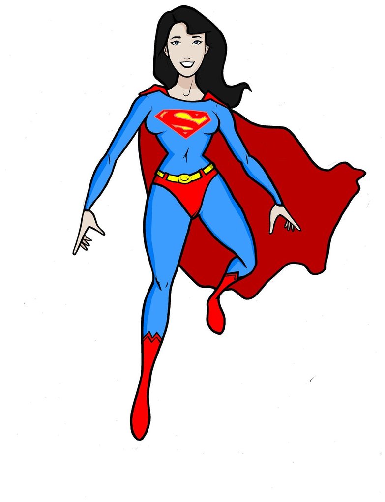 Superwoman clipart 2