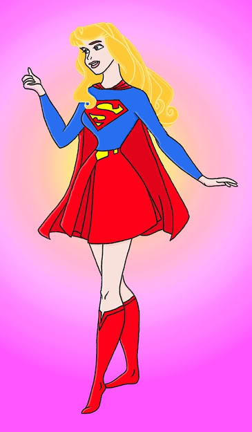 Superwoman supergirl clipart 3