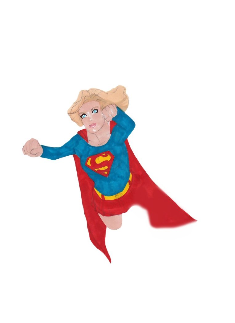 Superwoman supergirl clipart