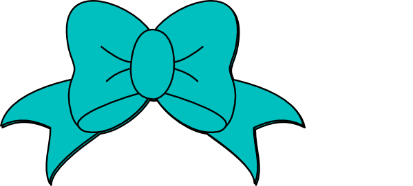 Teal minnie mouse bow clip art at vector clip art