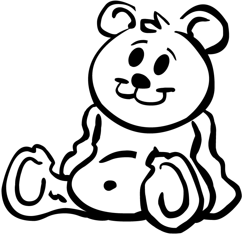 Teddy bear  black and white cartoon teddy bears free download clip art on