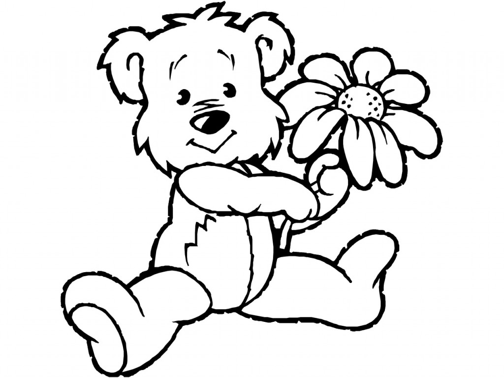 Teddy bear  black and white free teddy bear clipart black and white clipartfox 2