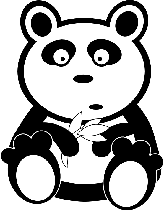 Teddy bear  black and white panda bear clipart black and white clipartfest