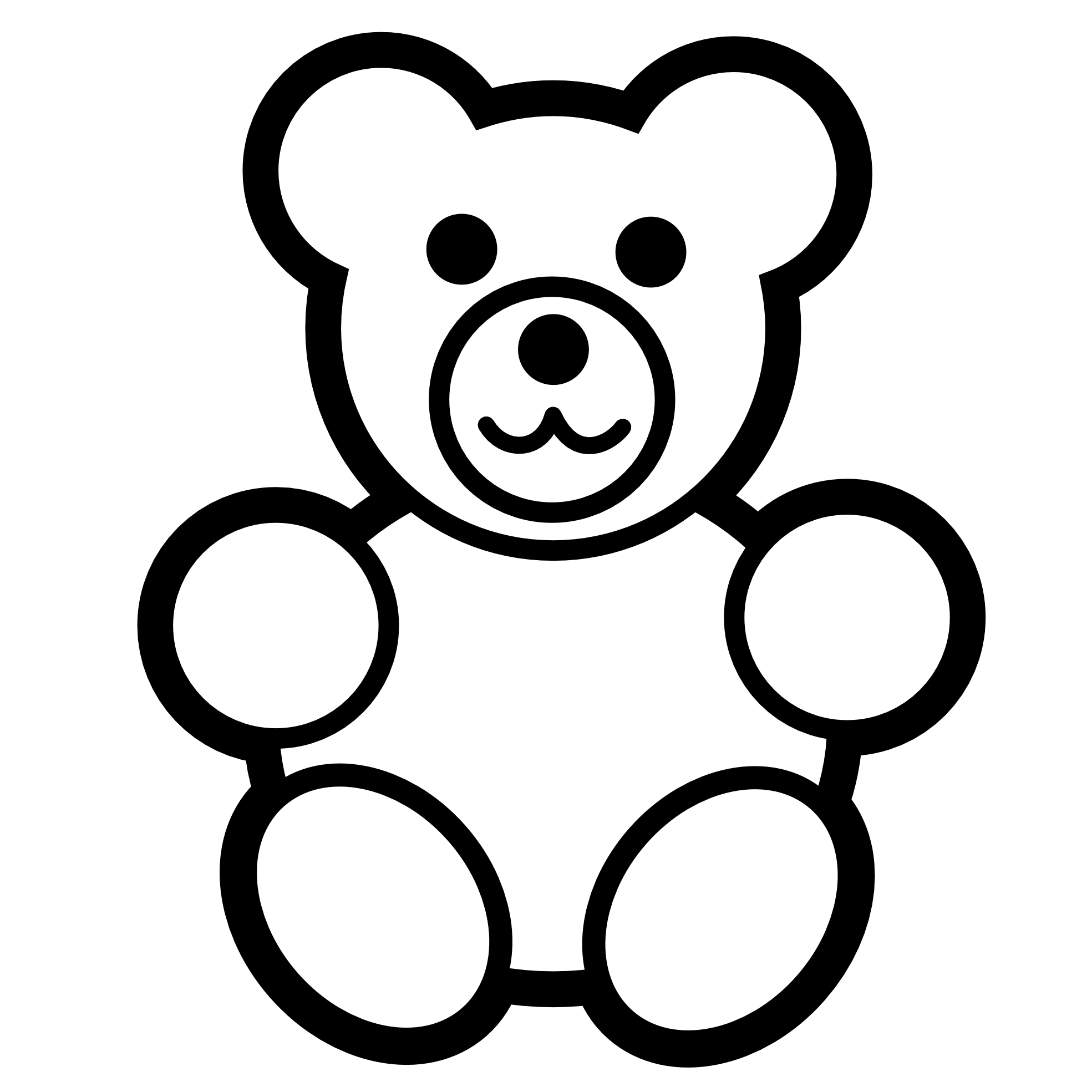 Teddy bear  black and white teddy bear clipart black and white free 2