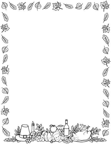 Thanksgiving border images happy thanksgiving border clip art page and vector graphics