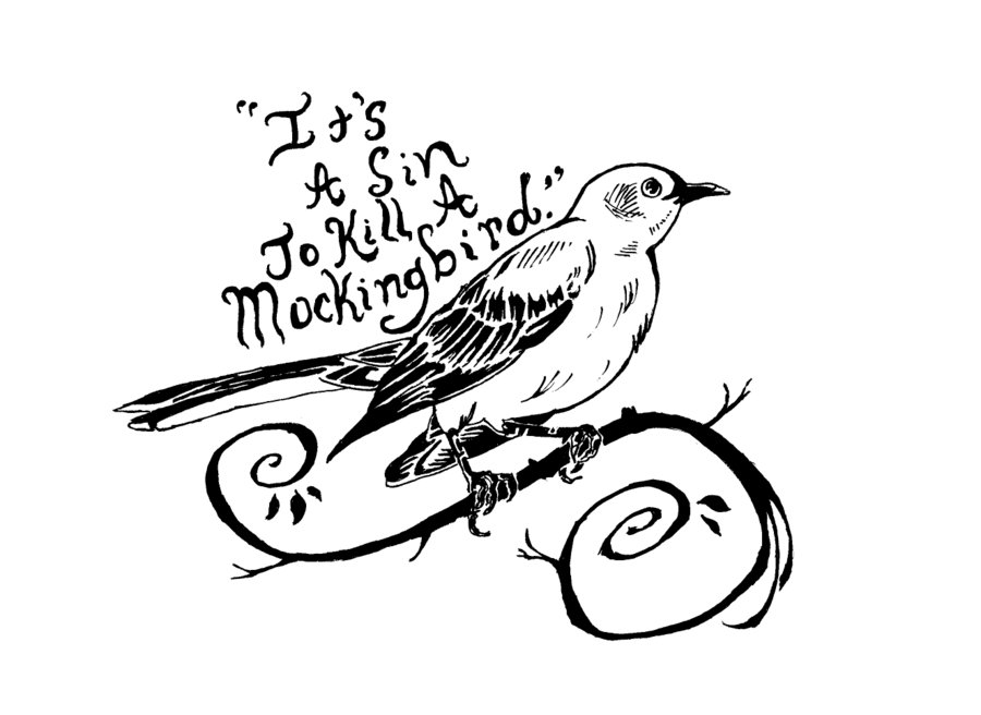 To kill a mockingbird clipart 3