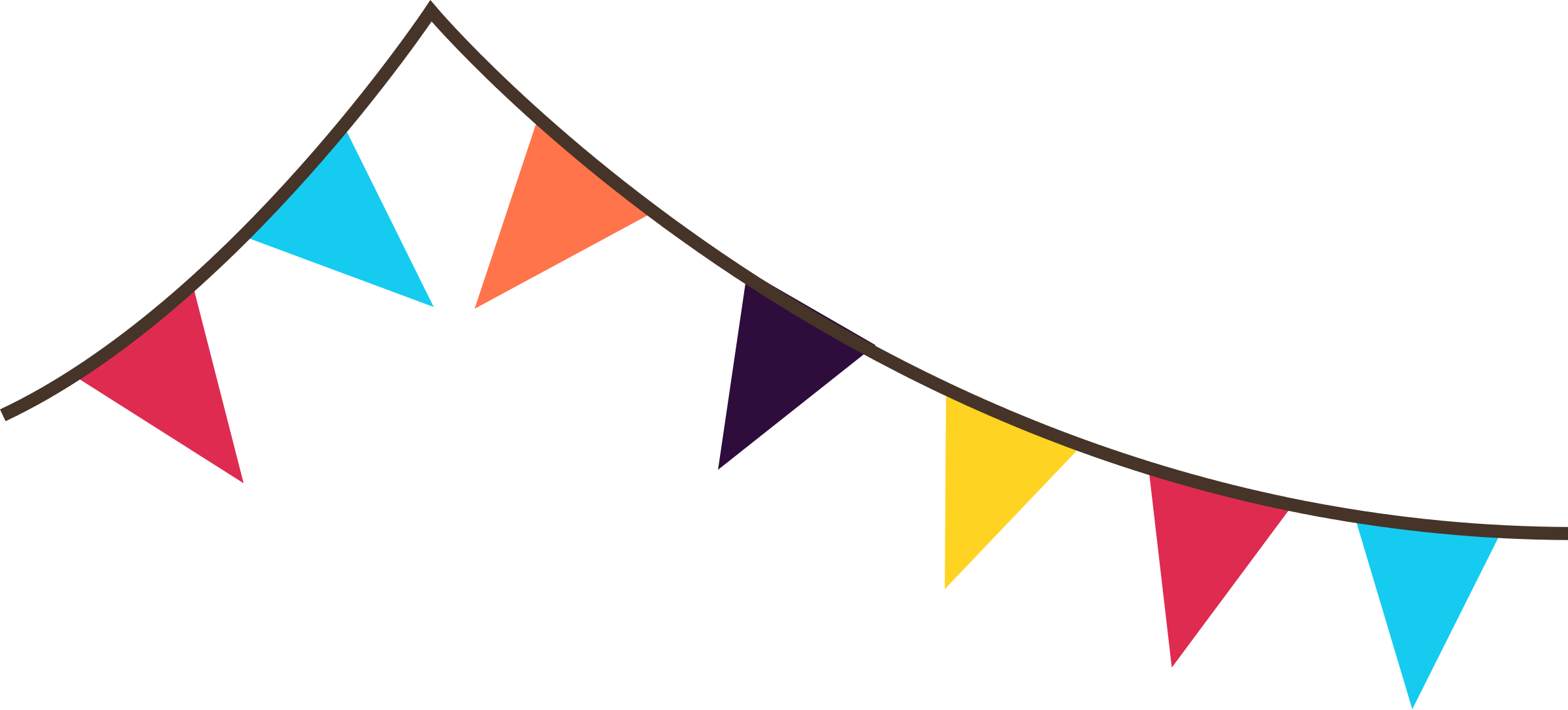 triangle flag banner