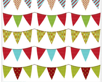 Triangle flag banner clipart free images 3