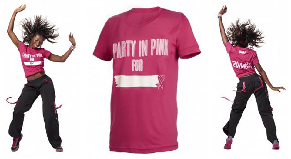 Zumba party in pink clipart