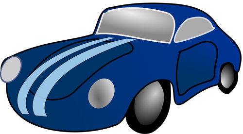 Blue toy car clipart 3