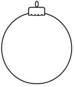 Christmas ornament black and white disney christmas ornament clipart ...