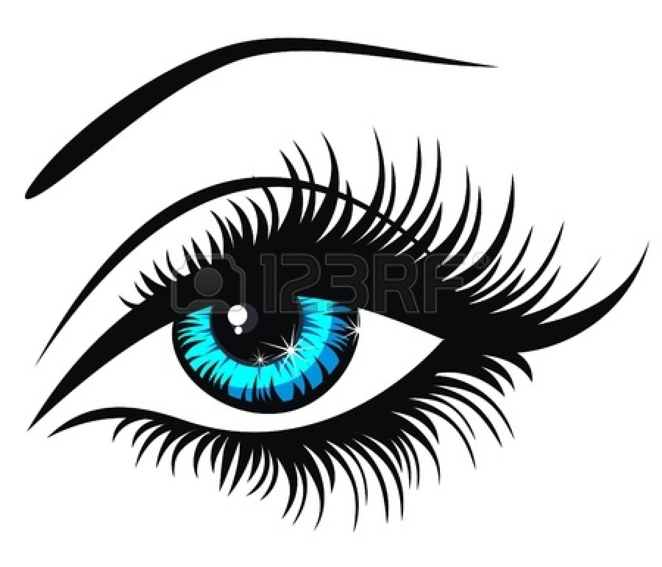 Eyes  black and white black eye clipart 3