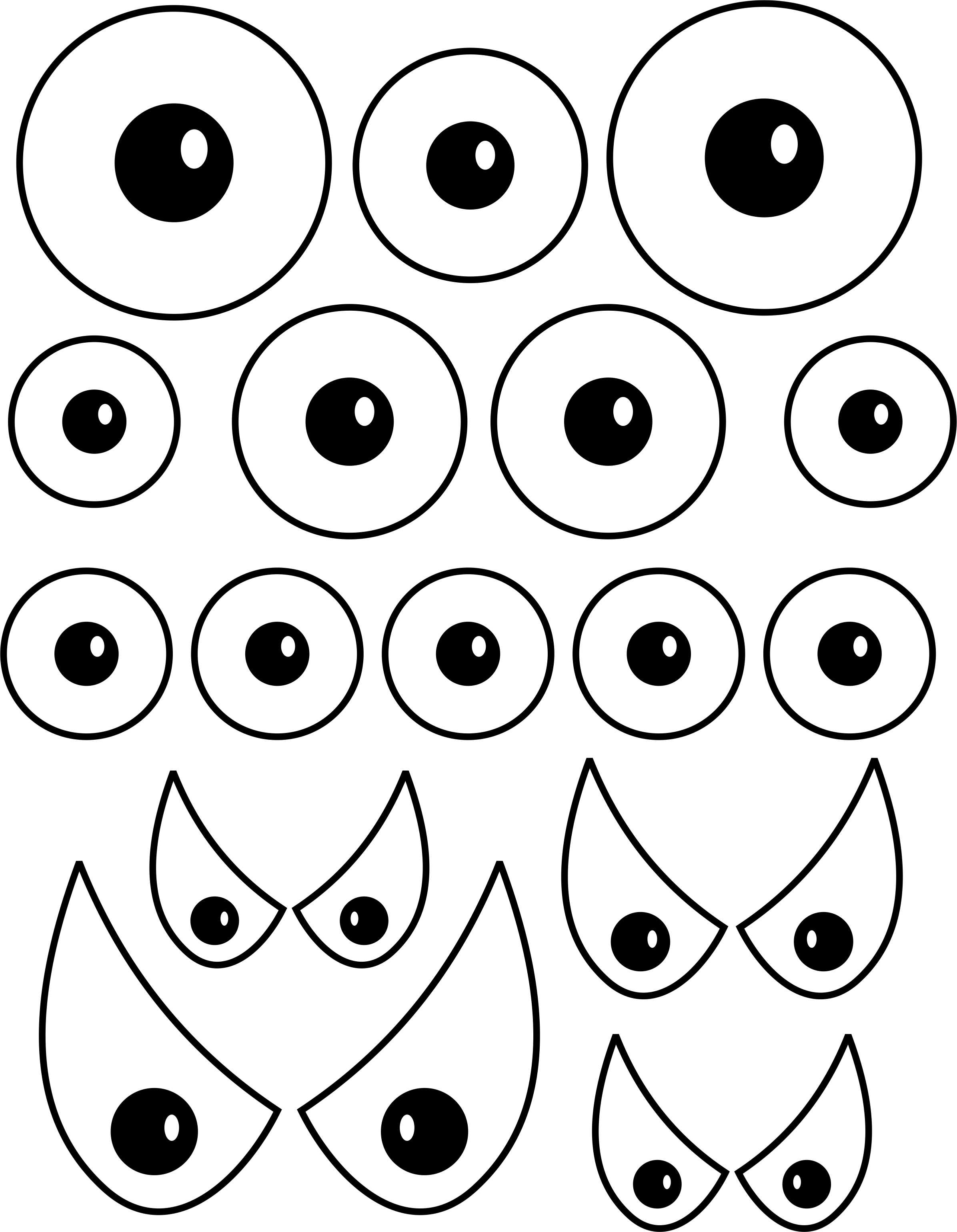 Eyes  black and white spooky eyes clipart black and white clipartfest