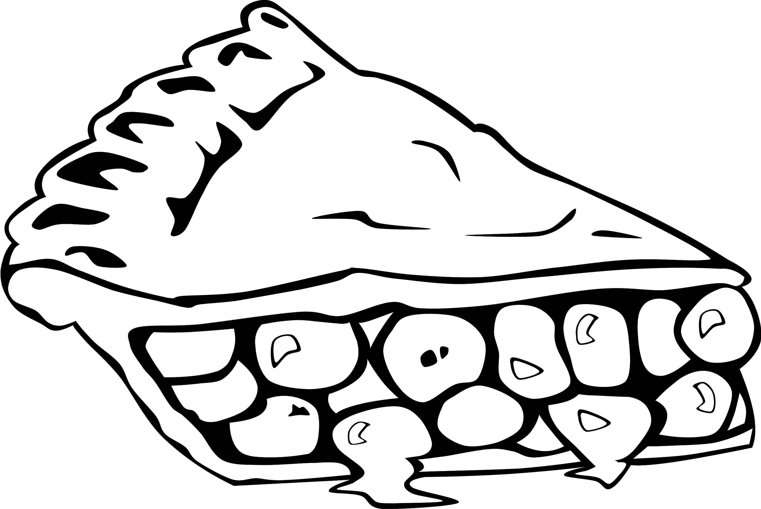 Pie  black and white pie clip art black and white free clipart images 2