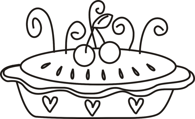 Pie  black and white pie clipart black and white 12