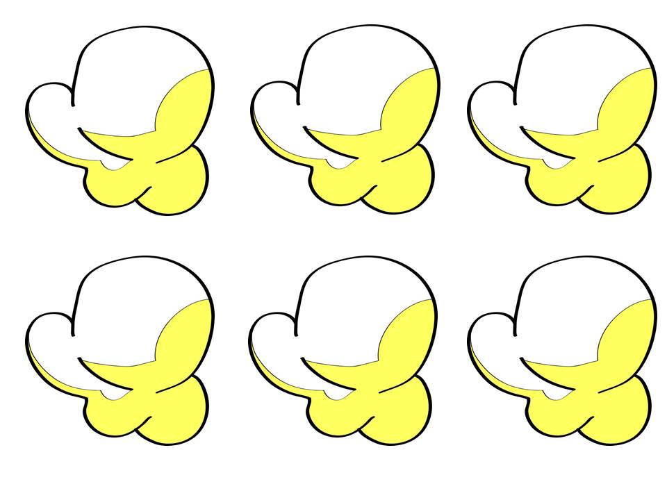 Popcorn Kernels Outline Clipart 2 WikiClipArt