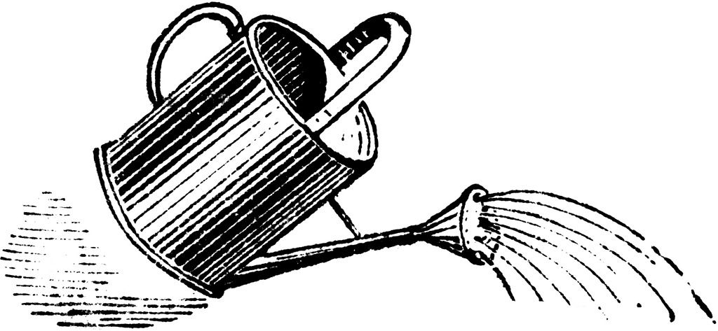 Pretty watering can clipart 3
