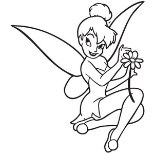 Tinkerbell black and white disney tinkerbell clipart black and white clipartfest 2