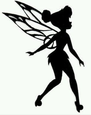 Tinkerbell black and white download pixels silhouette fun search