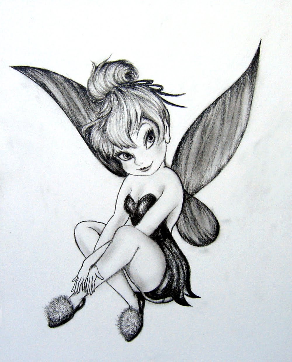 Tinkerbell Black And White #31071.